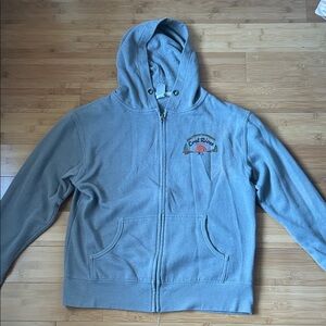 Chattahoochee Gray Men’s Cool River Tubing Zip-Up Hoodie Size Medium